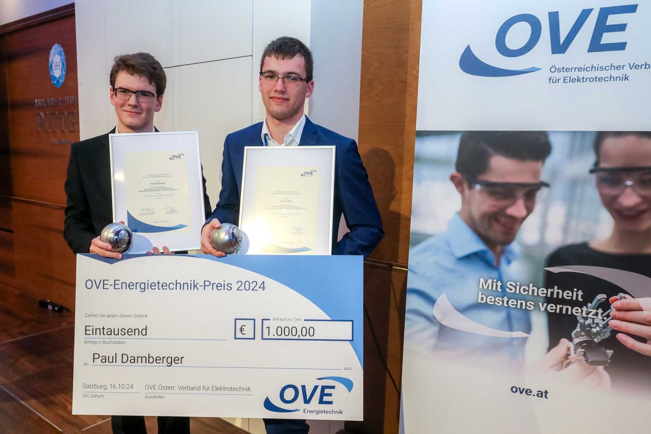 OVE-Energietechnik-Preis 2024 HTL-Diplomarbeit Damberger Klein